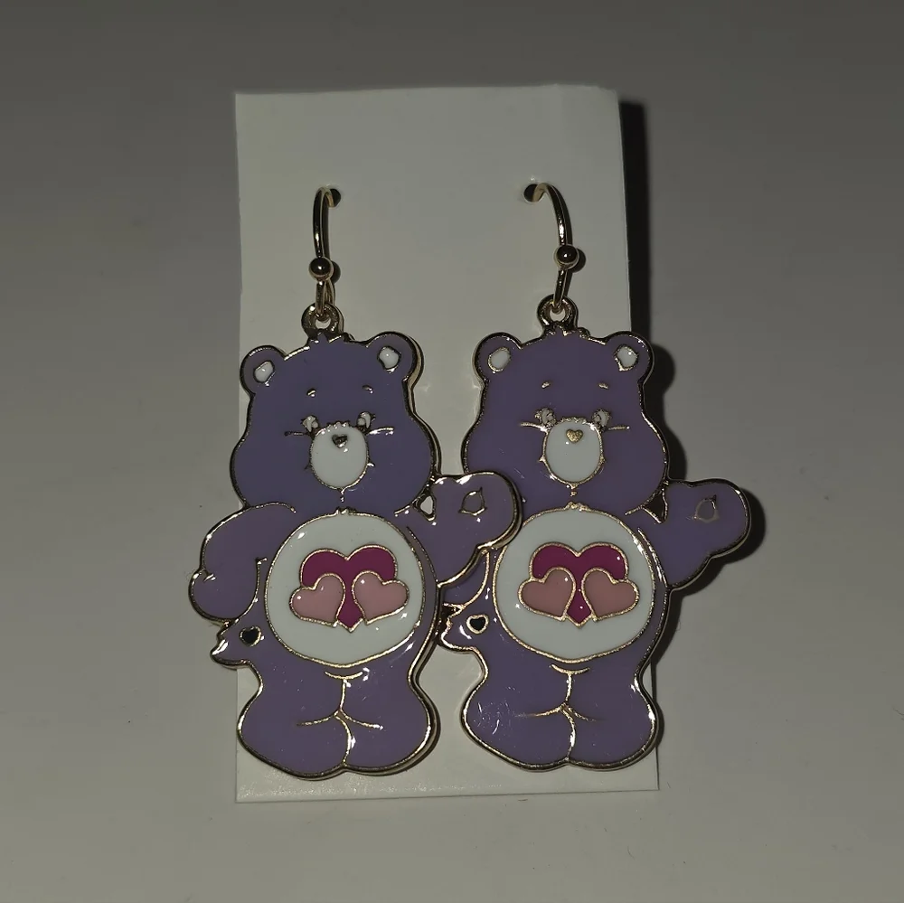 Share Bear Care Bears Earrings Handmade Hypo-Allergenic Bundle/Offer 2 Save